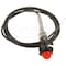 Motormite CONTROL CABLES WITH 2 IN BLACK KNOB 10 F 55204 - alternate 2